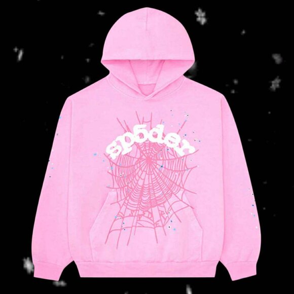 SP5DER HOODIE PINK - Picture 1 of 1